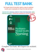 Test Banks For Psychiatric-Mental Health Nursing 2nd Edition &comma; 9781558105553&comma; Chapter 1-16 Complete Guide