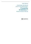Probability & Statistics 1 Worked Solutions Manual