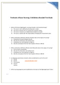 Textbook of Basic Nursing 11th Edition Rosdahl Test Bank  latest 2023