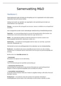 Samenvatting  Management en Organisatie / M&O Blokperiode 2 