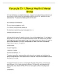 Varcarolis Ch 1&semi; Mental Health & Mental  Illness