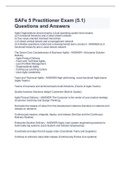 SAFe 5 Practitioner Exam (5.1) Questions and Answers