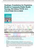 Stanhope&colon; Foundations for Population Health in Community&sol;Public Health Nursing&comma; 5th Edition WITH ALL CHAPTERS INCLUDED