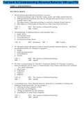 Test bank for Understanding Abnormal Behavior 10th pyc3702&period;
