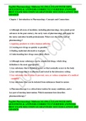 PHARMACOLOGY MIDTERM TEST EXAM Q & As LATEST UPDATE 2023 GRADED A&plus;