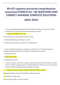 RN ATI capstone proctored comprehensive assessment FORM B ALL 180 QUESTIONS AND CORRECT ANSWERS COMPLETE SOLUTIONS (2022-2024)