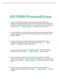 ATI PEDS Proctored Exam 2023