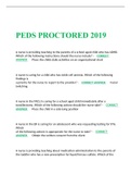 PEDS PROCTORED 2019