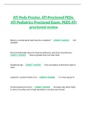 ATI Peds Proctor, ATI Proctored PEDs, ATI Pediatrics Proctored Exam, PEDS ATI proctored review