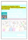 Foundations for Population Health in Community/Public Health Nursing 6th Edition. by Marcia Stanhope