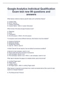 Google Analytics Individual Qualification Exam test new 99 questions and answers