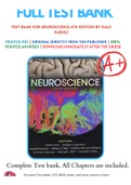 Test Bank For Neuroscience 6th Edition by Dale Purves 9781605353807 Chapter 1-34 Complete Guide . 