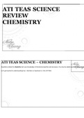 ATI TEAS SCIENCE REVIEW CHEMISTRY Questions Verified With 100% Correct Answers