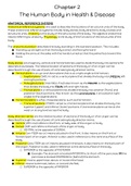 Chapter 2&colon; The Human Body in Health & Disease