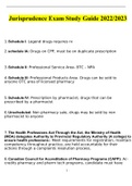 JURISPRUDENCE EXAM study guide&period;Questions Verified With 100&percnt; Correct Answers