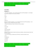 NURS 104 TERM 3 MICROBIO BEST QUESTIONS &ANSWERS WITH RATIONALE 2022 UPDATE SUCCESS ASSURED