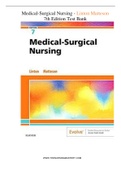 Medical-Surgical Nursing  -  Linton Matteson 7th Edition Test Bank UPDATED
