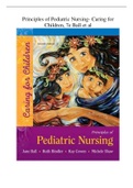 Principles of Pediatric Nursing- Caring for Children - 7e JANE Ball (QUESTIONS & ANSWERS)