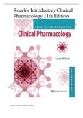 roach's introductory clinical pharmacology - 11th edition TEST BANK &lpar;QUESTIONS & ANSWERS&rpar; UPDATED