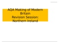 AQA Making of Modern Britain Thematic Revision Summary: Northern Ireland