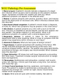 WGU Pathology Pre-Assessment 2023