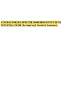 ATI PN PROCTORED CAPSTONE COMPREHENSIVE TEST B 2023 FINAL EXAM (Revised and Detailed Answers).