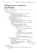 Biological and Cognitive Psychology College Notes (P_BBIOCOG) 