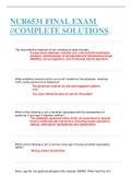 NUR6531 FINAL EXAM ADVANCED CARE  OF OLDER ADULTS  //COMPLETE SOLUTIONS