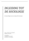 Sociologie - Prof Dr Van Bavel -KUL