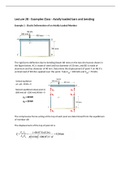 ES196 - Statics and Structures - Week 8 Lecture Notes - University of Warwick