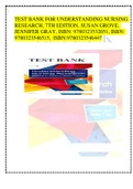 TEST BANK FOR UNDERSTANDING NURSING RESEARCH, 7TH EDITION, SUSAN GROVE, JENNIFER GRAY, ISBN: 9780323532051, ISBN: 9780323546515,  ISBN:9780323546447 