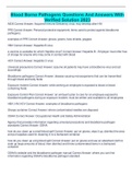 Blood Borne Pathogens Questions And Answers With Verified Solution 2023