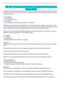 NS 101 Final Exam &lpar;Practice Questions And Answers Rated 100&percnt;