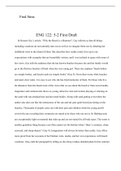 5-2 Assignment: First Draft of Critical Analysis Essay Assignment
