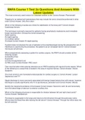 RNFA Course 1 Test 2a Questions And Answers With Latest Updates