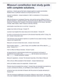 Missouri constitution test study guide with complete solutions&period;