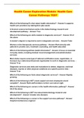 Health Career Exploration Module- Health Care Career Pathways TEST 