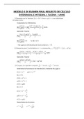 Modelos de examen final de análisis matemático I / cálculo diferencial e integral I