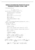 Modelos de examen final de análisis matemático I / cálculo diferencial e integral I