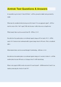 Amtrak Test Questions & Answers &vert; 85 Questions with 100&percnt; Correct Answers &vert; Verified &vert; 2023