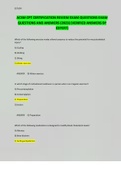 ACSM CPT CERTIFICATION REVIEW EXAM QUESTIONS EXAM QUESTIONS AND ANSWERS &lpar;2023&rpar; &lpar;VERIFIED ANSWERS BY EXPERT&rpar;