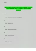 NETWORK&plus; N10-008 ACRONYMS EXAM QUESTIONS AND ANSWERS &lpar;2023&rpar; &lpar;VERIFIED ANSWERS BY EXPERT&rpar;