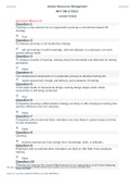 Human Resources Management MGT 208 &commat; EGCC  Lesson 9 Quiz