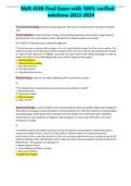 NUR 4590 Final Exam-with 100&percnt; verified solutions-2023-2024