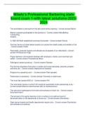 Milady's Professional Barbering state board exam 1-with latest solutions-2023-2024