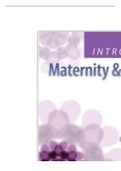 INTRODUCTORY  MATERNITY AND  PEDIATRIC NURSING 4TH  EDITION HATFIELD  TESTBANK  LATEST UPDATE 2023
