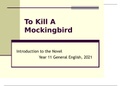 Introduction To "To Kill a Mockingbird"