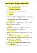 C207 OA Partial Test Questions & Answers