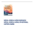 MEDICAL-SURGICAL NURSING IGNATAVICIUS  MEDICAL-SURGICAL NURSING, 10TH EDITION(ALL  CHAPTERS COVERED)