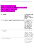 Medical- Surgical Nursing Concepts for Interprofessional Collaborative Care 9th Edition TEST BANK